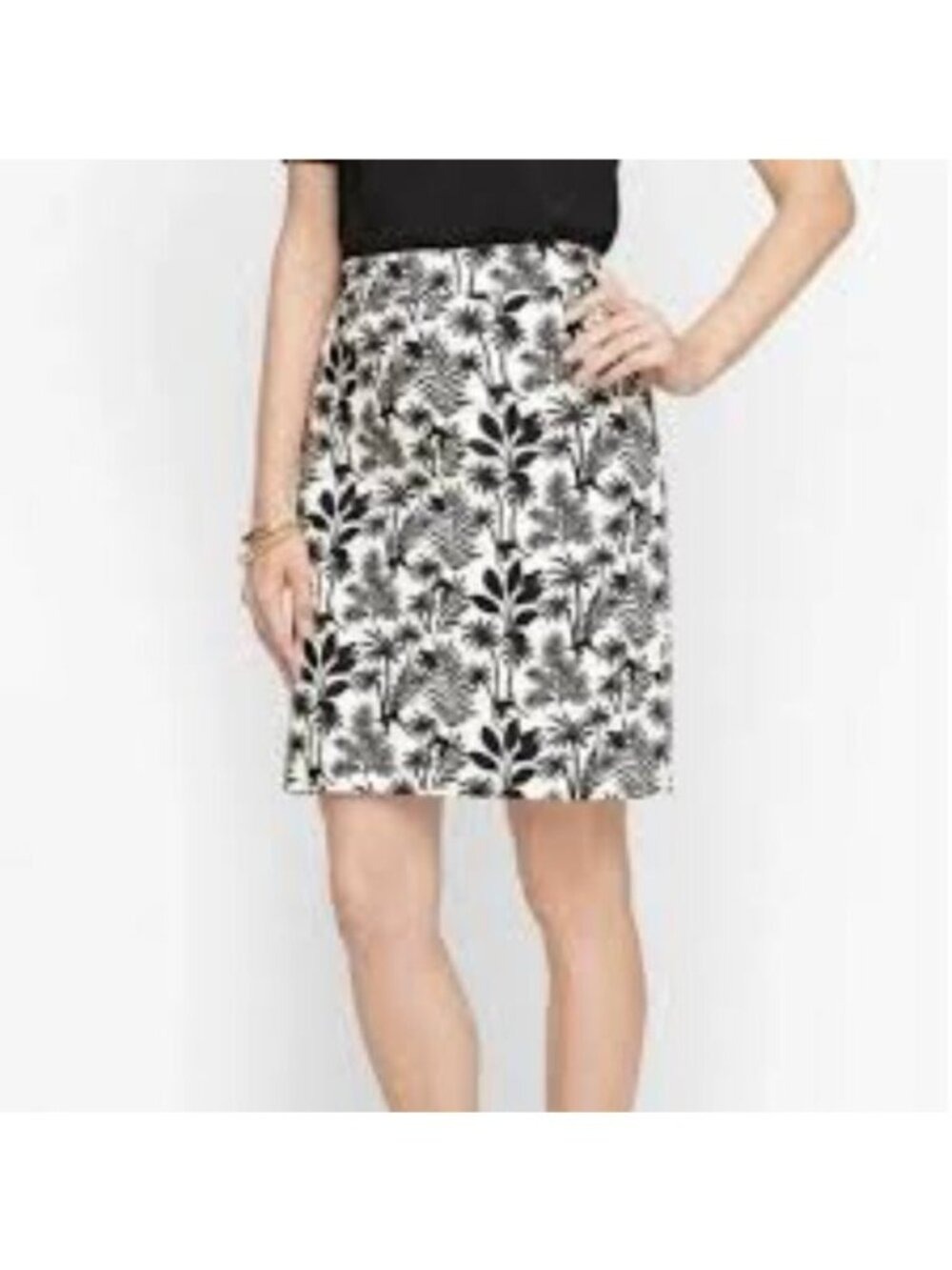 Talbots Tropical Monkey A Line Skirt Size 6